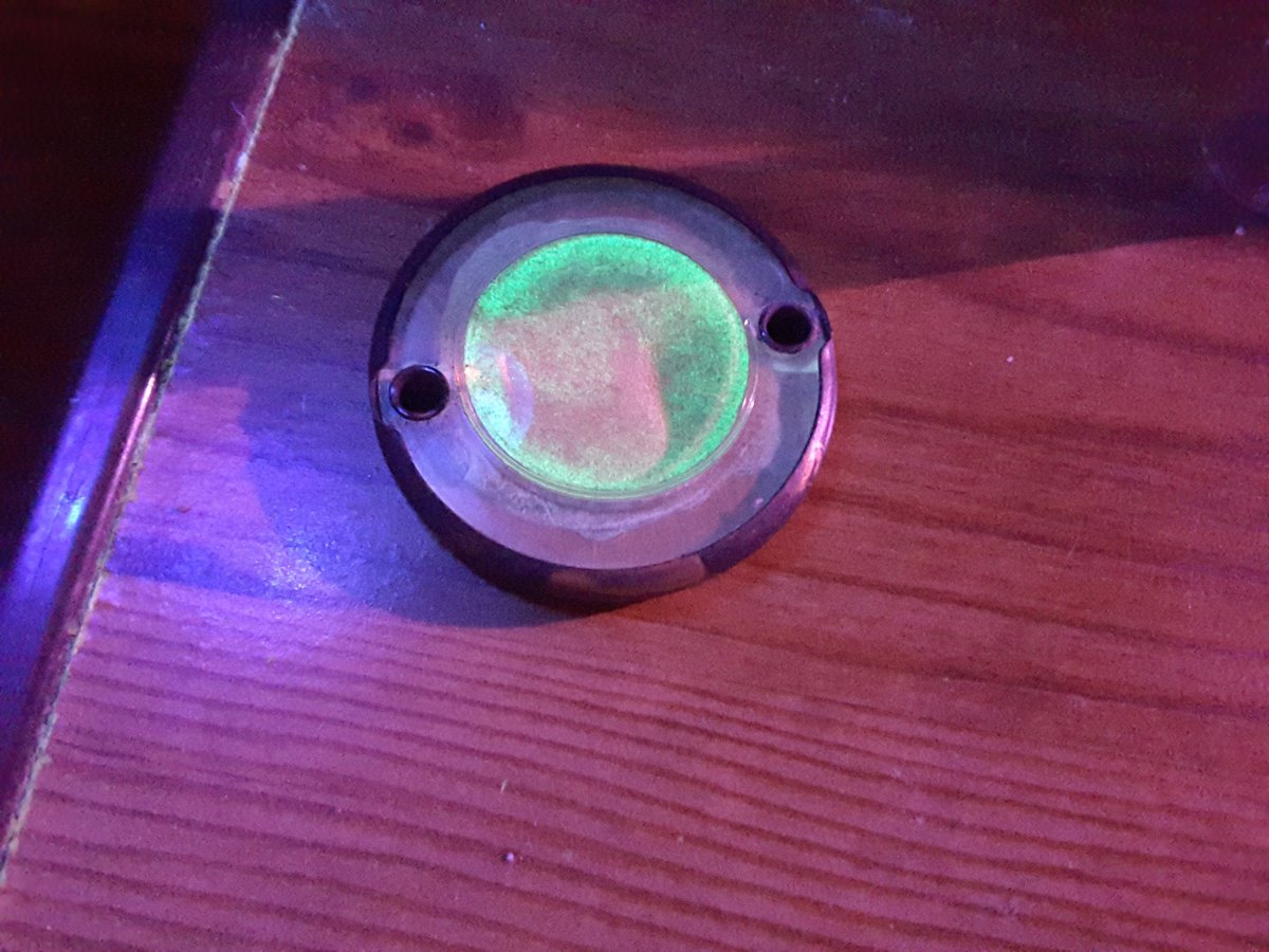 JodyKni22638709's tweet photo. Radium I extracted from a old WW2 radium 226 deck marker. I will be mixing this with 360 uCi of Am 241 and 1.5 grams of powdered Beryllium. https://t.co/4bs8y7eAXj