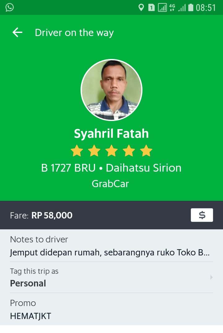 Cuma gegara pke , promo, ni driver ga mau jemput, hape ga bisa ditelpon, chat ga di bales, tapi aktif terus orderan <a href="/GrabID/">Grab Indonesia</a>  #driverpayah #pelayananjelek