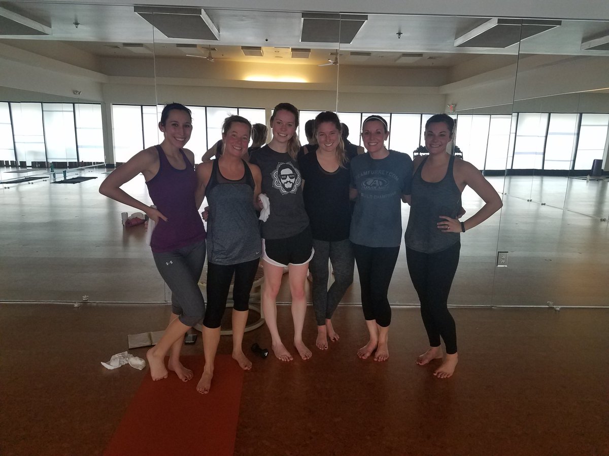 MrsKrohnLHS's tweet photo. Loved trying out @coachduhl body sculpt class with @MrsWilkerson06 @brannoje @MrsBruggemanLHS @MissBoling_LHS. She’s as great a teacher and I'm still sweating! #OneNewThing #TigerGrowth https://t.co/esz08ht7x2