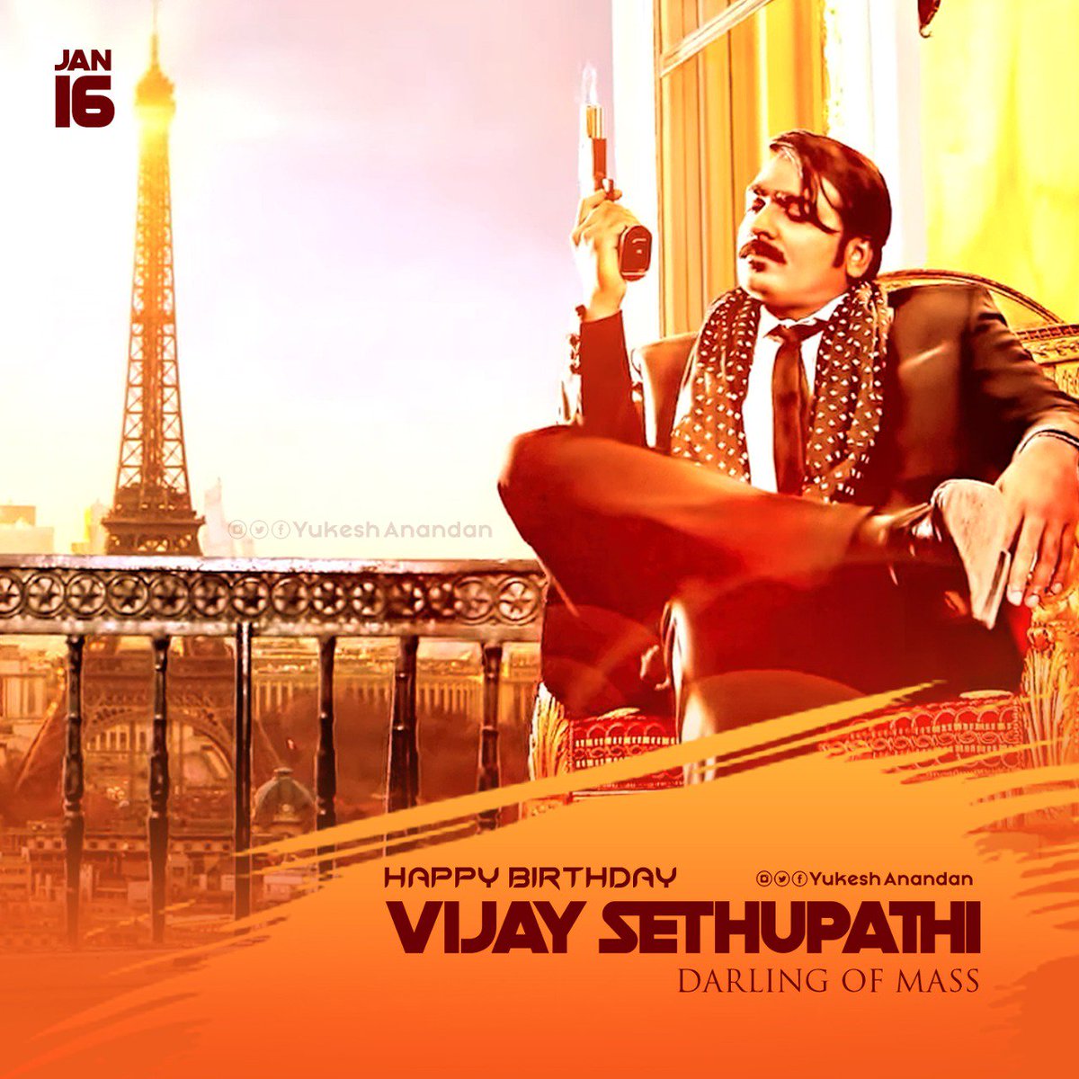 RohithVedha's tweet photo. #HBDVijaySethupathi #VijaySethupathi_love_u_annz https://t.co/SwKPBnEH58