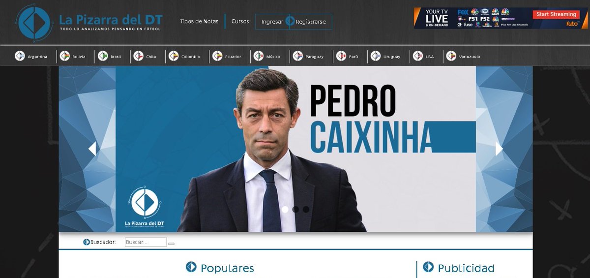 LaPizarraDelDT's tweet photo. ¡TENEMOS NUEVA IMAGEN Y PÁGINA WEB!🔵⚫️⚪️

La Pizarra del DT ➡️Todo lo analizamos pensando en fútbol

Ingresa a este link: https://t.co/kSuMxfLRJC https://t.co/SJxygeN3Bl