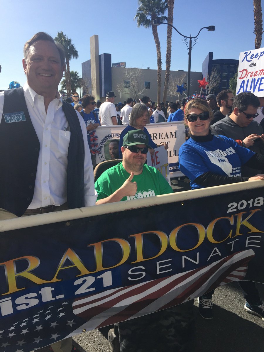 JayGCraddock's tweet photo. Today I attended the Martin Luther King Jr. Parade. Life's most persistent and urgent question is, 'What are you doing for others?' Martin Luther King, Jr. Is so true today. Today we celebrated the life of this amazing American. #joinjay #craddock4senate #MLKJrDay https://t.co/xssPNZr35J