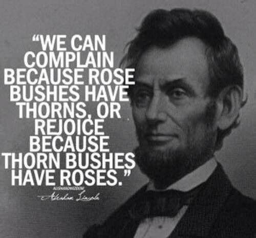 5littleteeth's tweet photo. What perspective will you CHOOSE to see life with?
“We can complain because rose bushes have thorns, or rejoice because thorn bushes have roses.” #choosegratitude #gratitude #positivethinking #positivementalattitude #optimism #gratefulness #leadershipmatters https://t.co/FedIwqfXTt