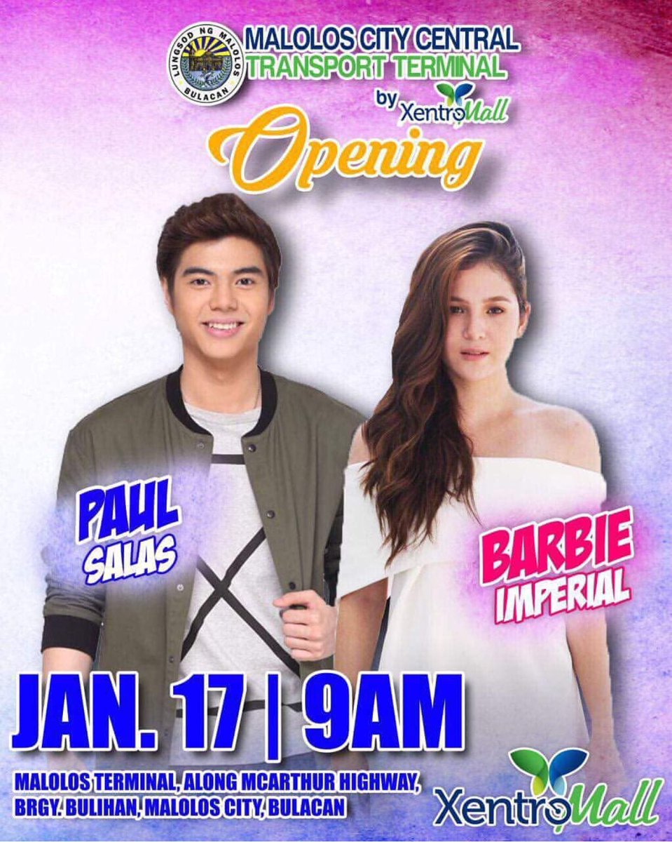 iamshaikate's tweet photo. Yay ‘ Oh sa mga taga Malolos wag ng palampasin ang chance na ma meet si @PaulAndreSalas and @barbieeimperial 🤗☺️ https://t.co/DZ4QHzfUBd