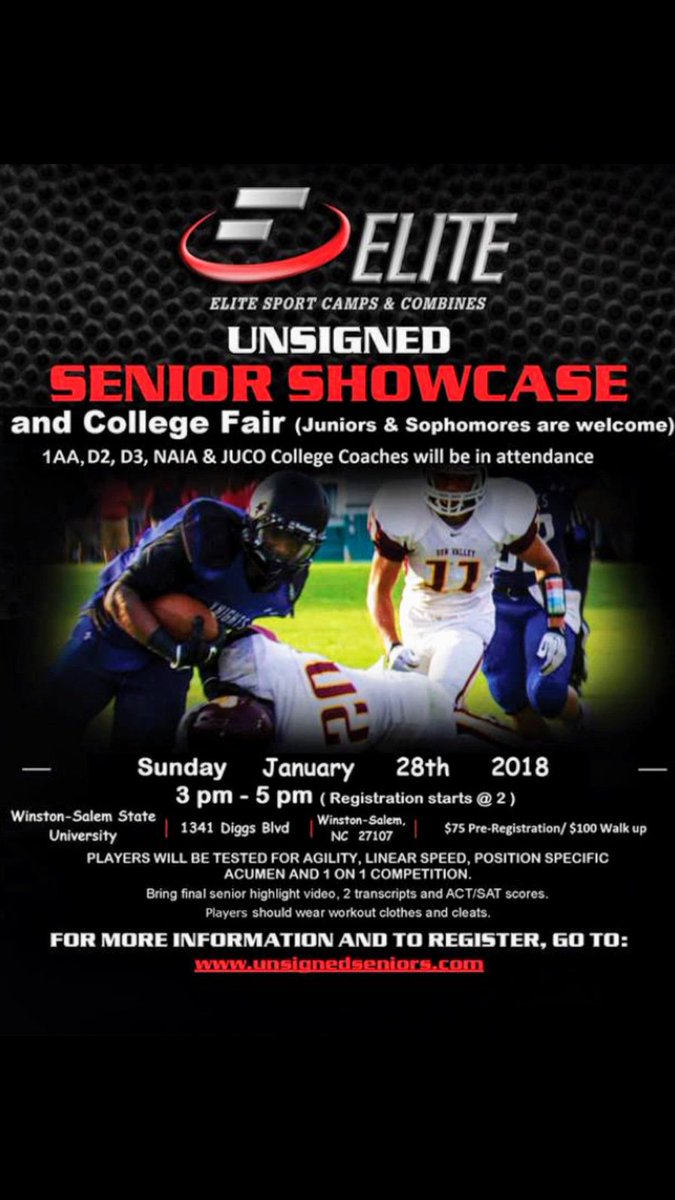 Are you ready,see you at Winston-Salem State University jan 28th!