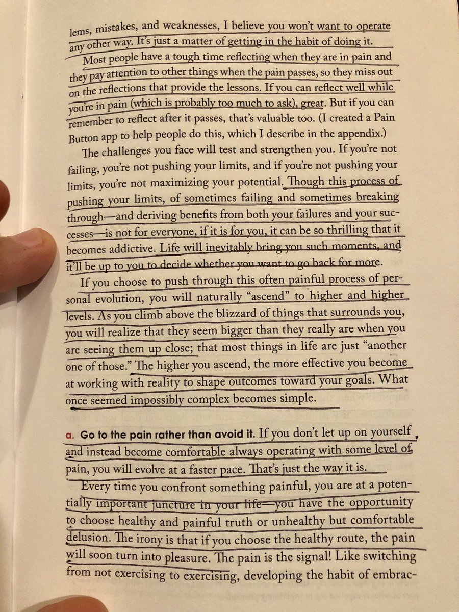 patrickbetdavid's tweet photo. Whatever you do, Don’t go to sleep tonight without reading these Two pages of out @RayDalio ‘s book “Principles”.  👌 https://t.co/FZ9BMDfVUG