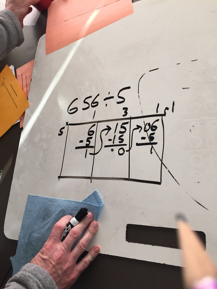 cmctavi's tweet photo. Long Division and Number Talks! A great day of grade 5 math PD with @vaslona and @spennyk10 ! #gscs https://t.co/pFTeEHnAhn
