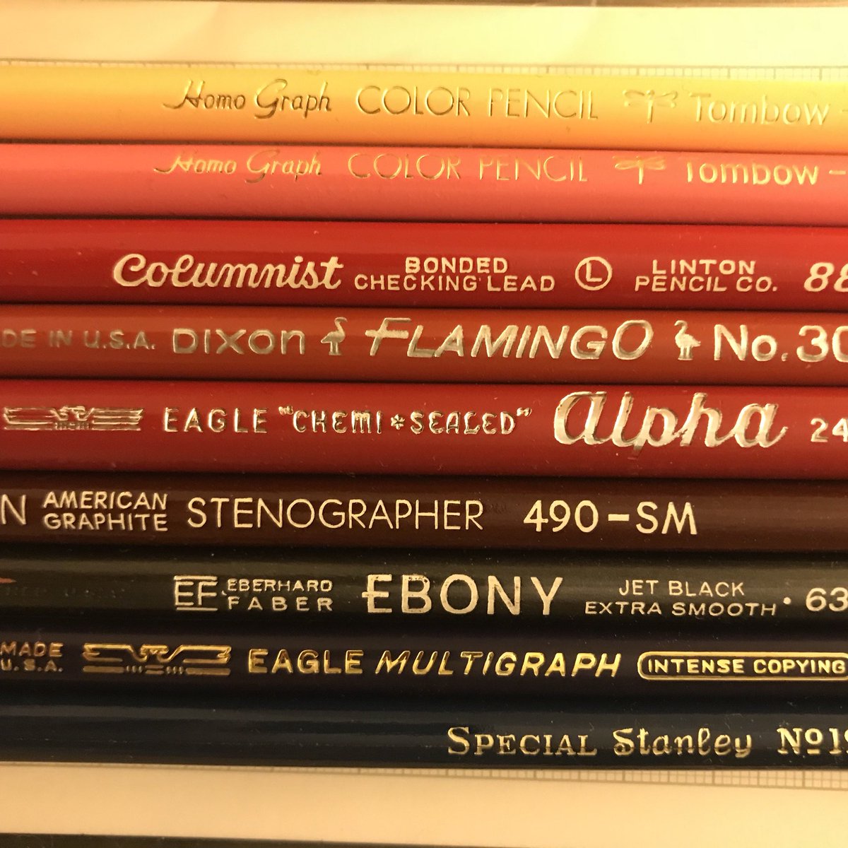 chrisalanjones's tweet photo. Vintage goodies from CW Pencil Enterprise! Looking forward to sharpening these up and checking out how they write!
.
.
#cwpencilenterprise #newyork #manhattan #newyorkcity #cwpe #vintage #eaglepencilcompany #lintonpencilco #tombow #eberhardfaber https://t.co/pBC4JmUUxu