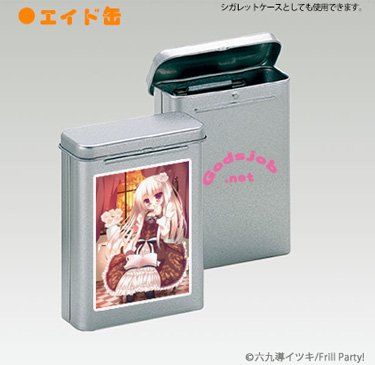 069 エイド缶】 昔ながらの絆創膏ケースも使い方自由！ アメを入れたり