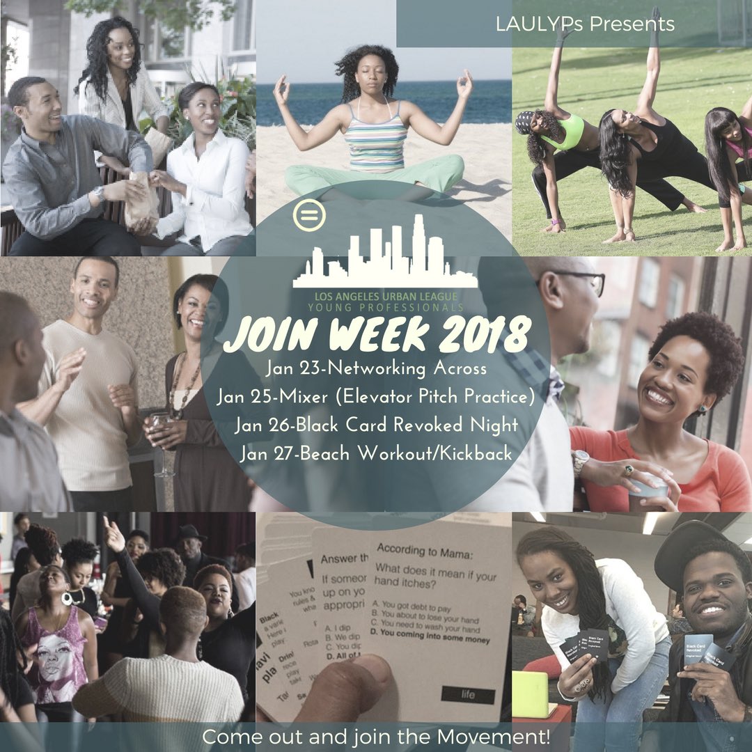 Good Evening YPs! Join Week is next week! RSVP for an event today on #Eventbrite! #JoinWeek2018 #EmpoweredToLead #LAULYP