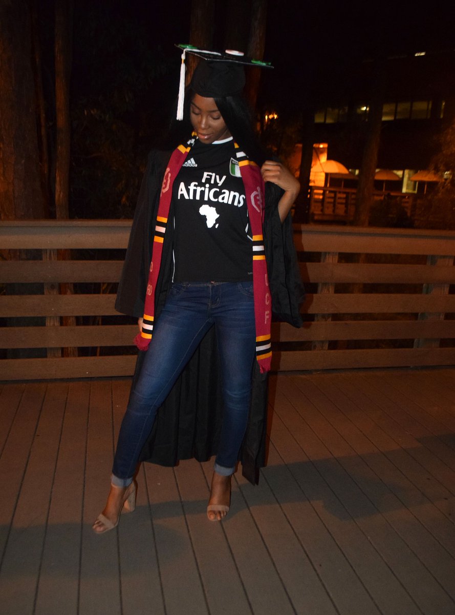 miss_rayche's tweet photo. Exactly a month ago, this 🇳🇬 immigrant from a "shithole" country got her bachelor's degree. 😎
Now, continue to watch me as I show you what great things God has in store for me. I am PROUD to be FOREIGN. 🇳🇬🇳🇬
#trumpcangetthesehands #ucfalmuna #2017grad https://t.co/BvOE7zxoYO