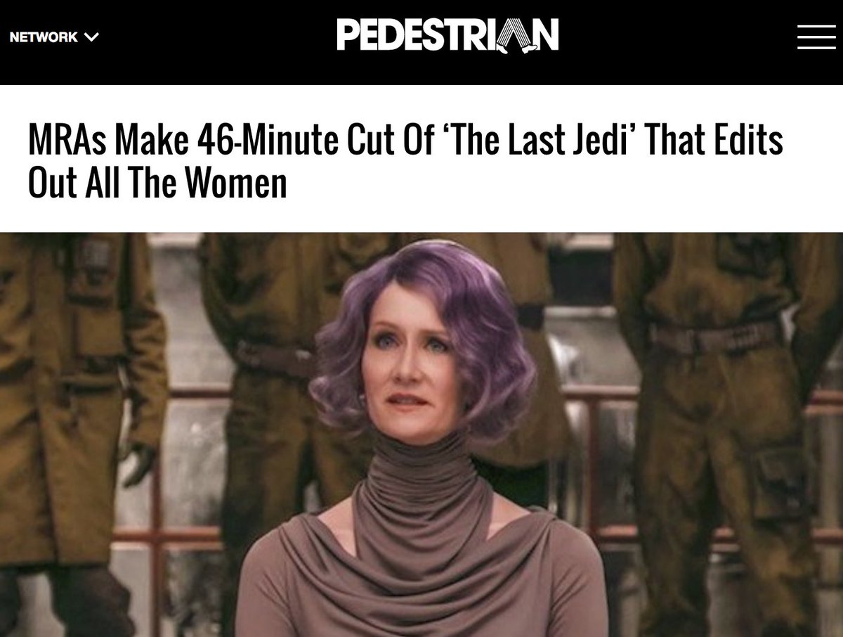 Someone Edited 'The Last Jedi' To Make A 'Chauvinist Cut' Without Women