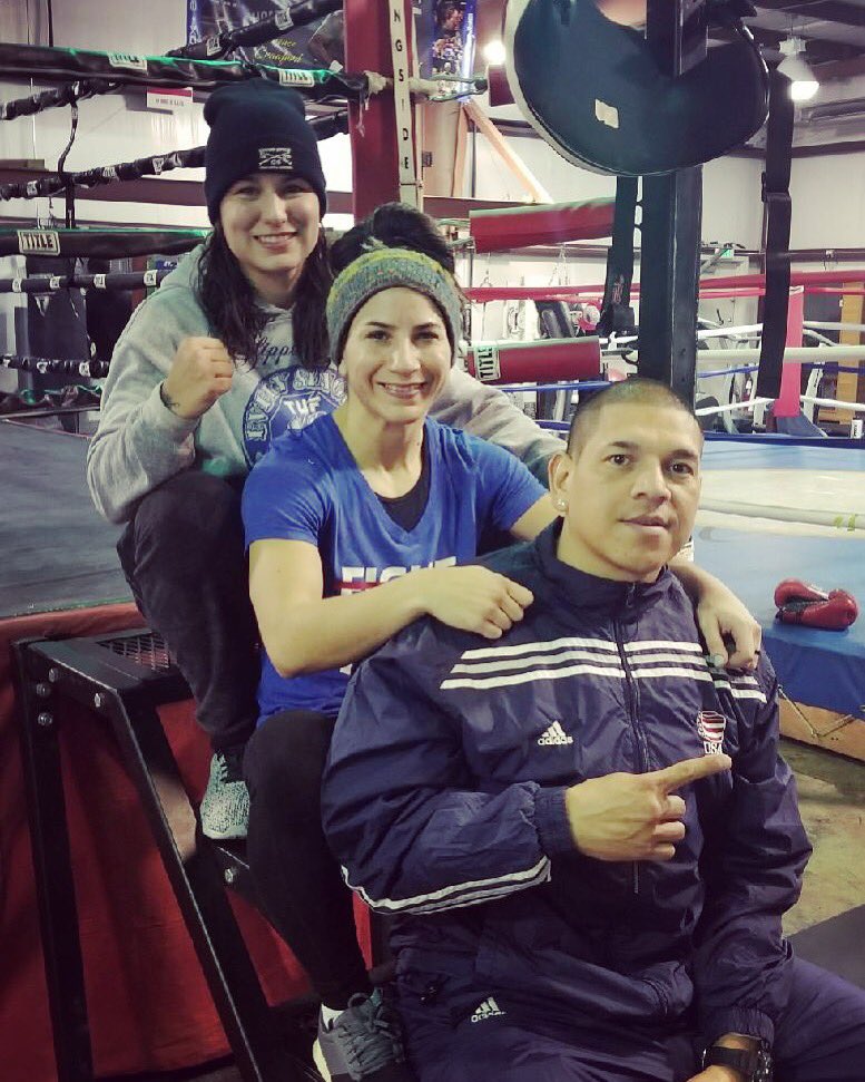 RockyPMMA's tweet photo. Solid boxing session tonight with my little badass @TeciaTorres and coach @joeguzman_Army ๐ฅ๐๐ผ #teamrocky #teamtiny #ufc #wmma #techspar #thiswelldefend @Gruntstyle https://t.co/6qTkxtTBxY