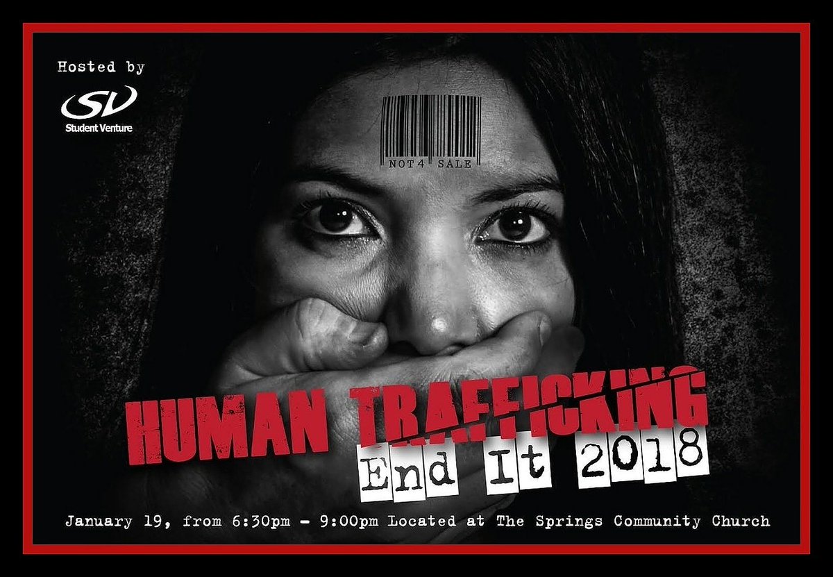StudentVentureC's tweet photo. Student Venture will be hosting this Friday, January 19 from 6:30-9:00 PM at The Springs Community Church in Temecula ❌ 
If you are in high school, or have a high schooler, come out &amp; hear about the reality of modern day slavery, and what our youth can do to help end https://t.co/pfKBHuigNw