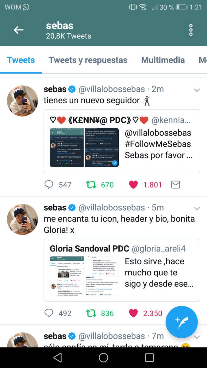 cxnstanzabf's tweet photo. solo me falta el "te sigue" de Sebas, algún día.. quizás cuando será mi día de suerte :( #FollowMeSebas https://t.co/Qwm7EiEYA8