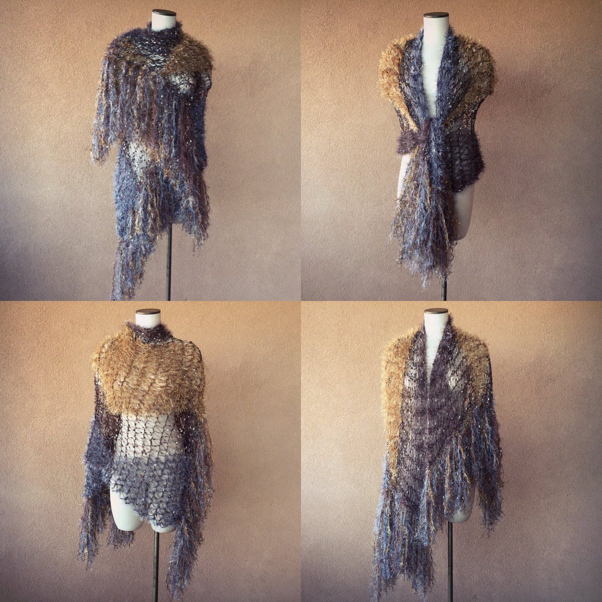 CricketsKnits's tweet photo. I'm so excited to list my "Steampunk" themed Stevie Nicks shawl again (it had sold out temporarily over the holiday rush)! :D #StevieNicksShawlsDotCom https://t.co/rZI12WuErT