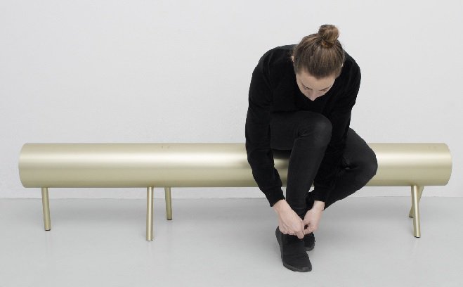 #Aluminium furnishings from OS &amp; OOS rely on #3D processes for precision craftsmanship. The Tunnel collection is inspired by the simplicity and hard work of sawhorses. aluminiumleader.com/focus/embracin…