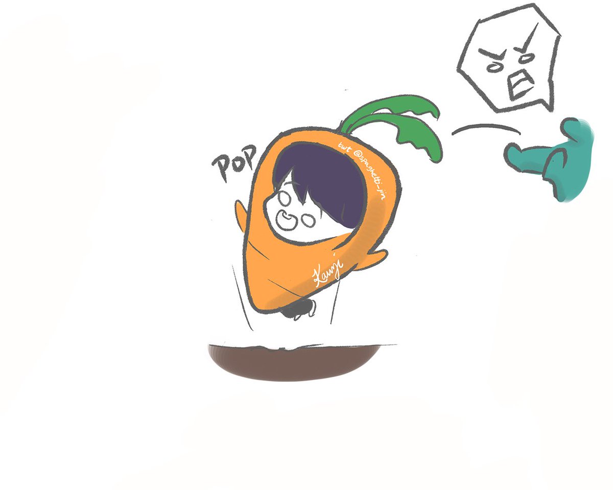 spaghetti_jin's tweet photo. Hungry Jimin finds a Carrot to eat but, Carrot Kook ran away~
Poor Hungry Jimin~ ๐๐๐ฅ
@BTS_twt #btsfanart #JIMIN #JUNGKOOK #jikook #BTS #BTS4thMuster #HappyEverAfterWithBTS https://t.co/521V4SsPvG