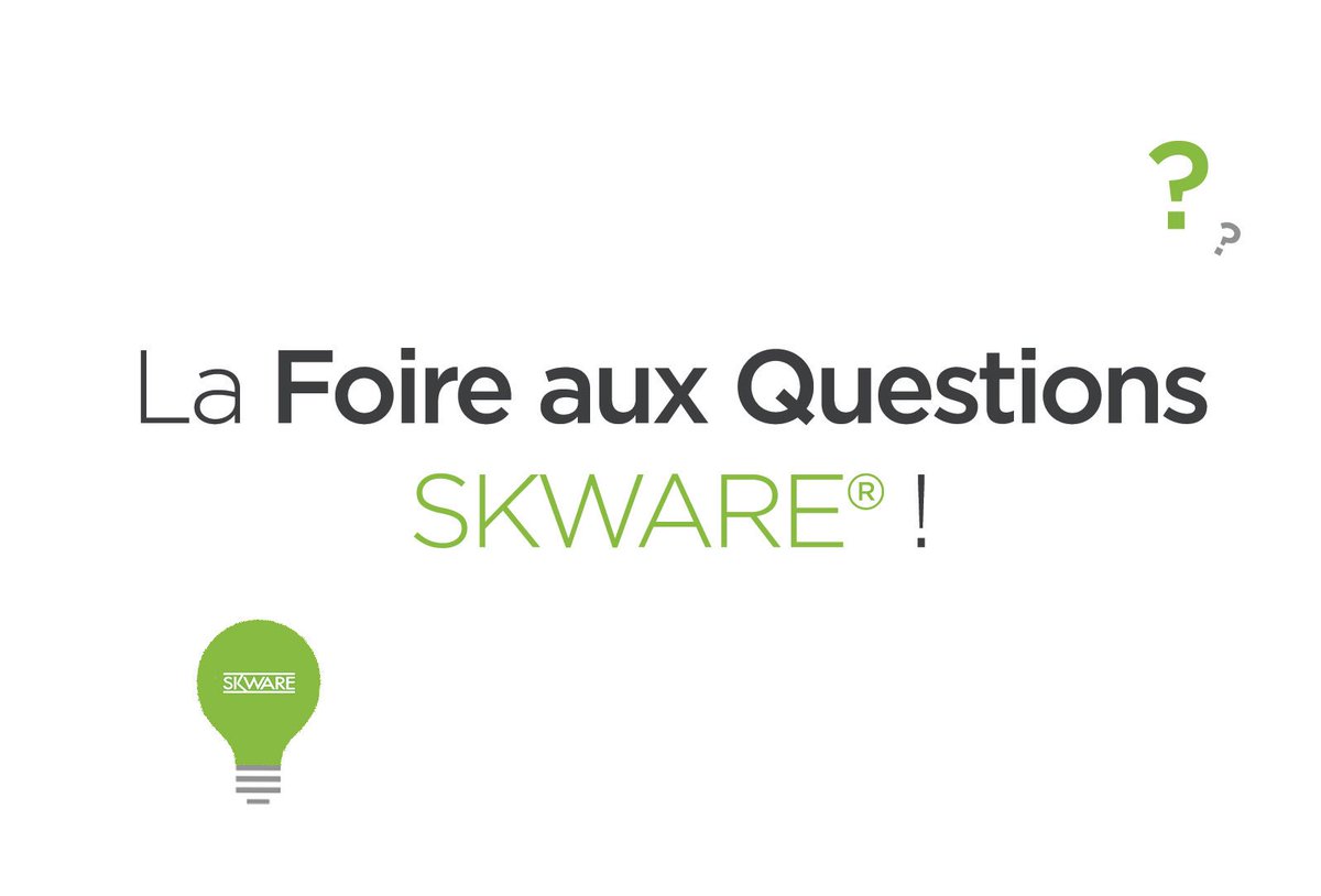 La FAQ débarque sur notre site web ! #FAQ #Skware #stockage
bit.ly/2E9IrGg