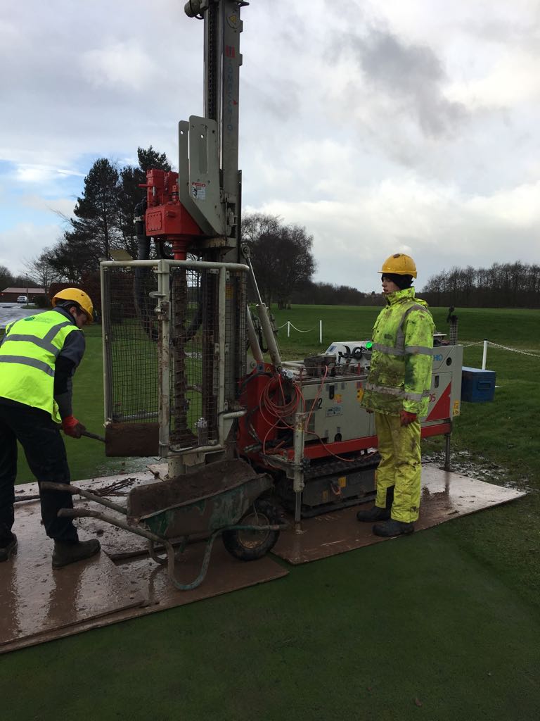 GroundwaterD's tweet photo. Day 2 of #GWDs test drill road trip - today we are at @GreensPrestonGC! #GroundwaterDynamics #TestDrilling https://t.co/U4NxwjXtGw