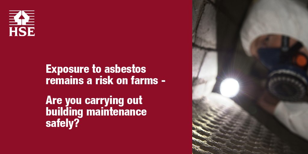 H_S_E's tweet image. Share your approach to tackling the risks of asbestos on farms  #HelpGBWorkWell #PledgeForChange goo.gl/yYppZy