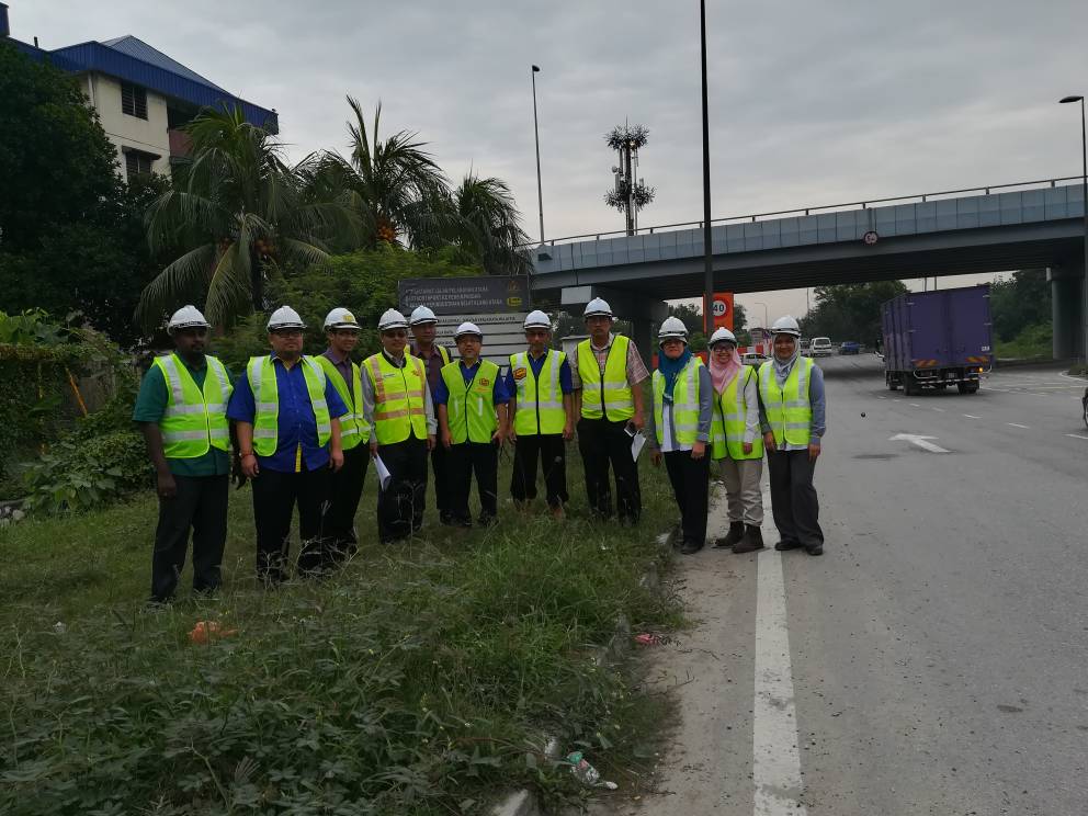 Lawatan Panel Penilai bagi anugerah Pengurusan Trafik bagi Projek Naiktaraf Jln Pelabuhan Utara pada 15-16 January 2018