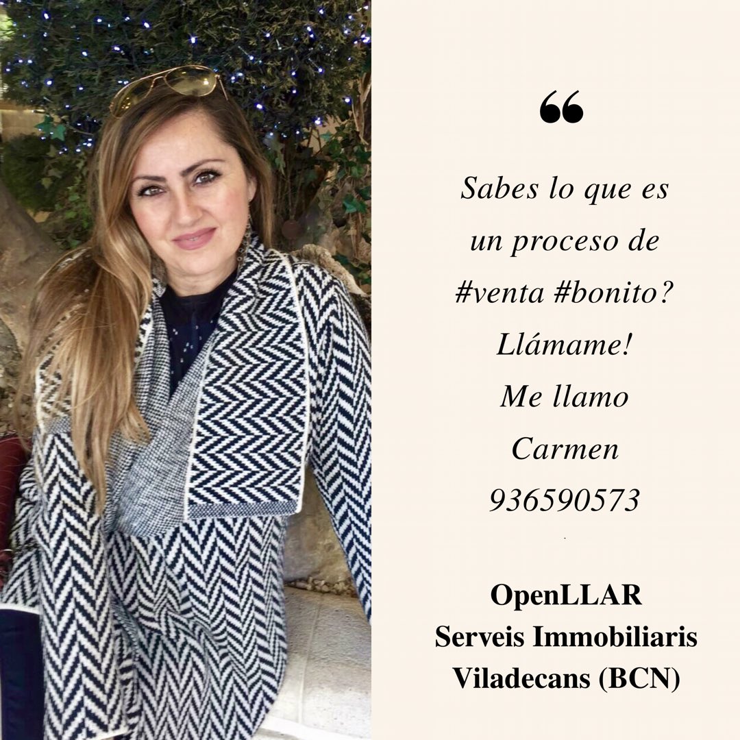 OpenllarCarmen's tweet image. Feliz #semana! Soy Carmen de #openllar . #Viladecans #Gava #Castelldefels
