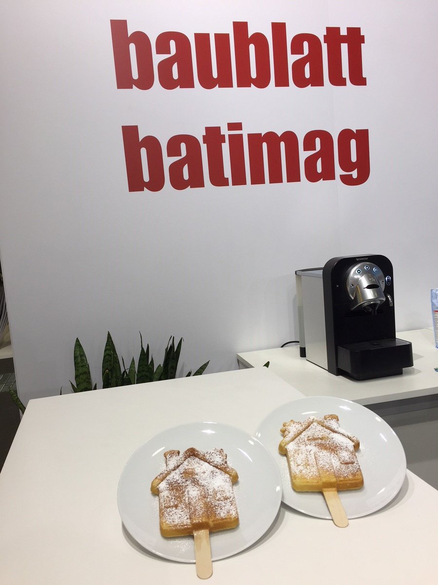 baublatt's tweet photo. #Baubranche #Swissbau #Baublatt #Batimag #Infomanager #Waffeln #Zucker Naschen beim Baublatt: An unserem Stand C171 in der Halle 1.1 gibts leckere Waffeln! https://t.co/fPuOgGVrP8