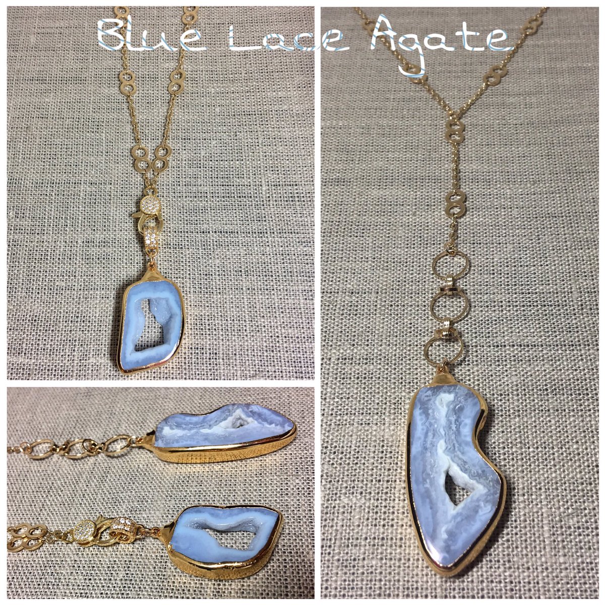 #bluelaceagate from Namibia in Southern Africa. Stone of communication, stabilizing and calming #belarocajewelry  #belarocanecklaces 💐