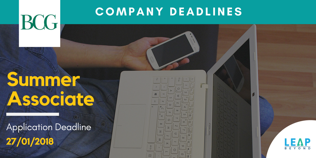 Attention everyone! Here are more #companydeadlines in the next 4 weeks of 2018 so make sure you have your #jobapplications ready.

1. BCG - buff.ly/2rb7BCO
2. RPC - buff.ly/2rb7GX8
3. Centrica - buff.ly/2rb7M0W
4. Mazars - buff.ly/2rb7QxI