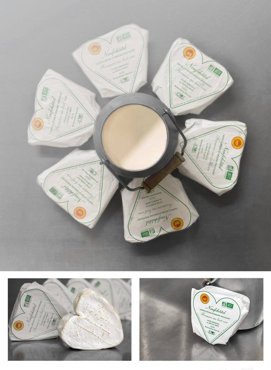 Le #neufchatel du Lycée agricole du Pays de Bray passe au #bio ✌🏻😉 #biologique #organic #fromage #cheese #fromagerie #cheeseshop #normandie #laitcru #rawmilk #foodphotography