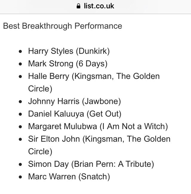daphne_lee2015's tweet photo. Okay this is major,
Harry being nominated for #BestNewcomer and #BestBreakthroughPerformance for British National Film Awards is lit. I seriously think he deserve at least the nomination & would be a bonus if he wins (which crossing fingers he will).
Congrats @Harry_Styles https://t.co/CRYI9HvOUm