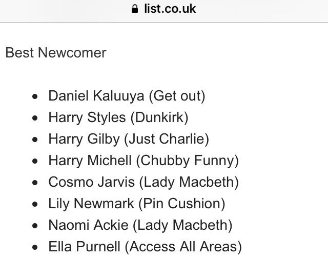 daphne_lee2015's tweet photo. Okay this is major,
Harry being nominated for #BestNewcomer and #BestBreakthroughPerformance for British National Film Awards is lit. I seriously think he deserve at least the nomination & would be a bonus if he wins (which crossing fingers he will).
Congrats @Harry_Styles https://t.co/CRYI9HvOUm