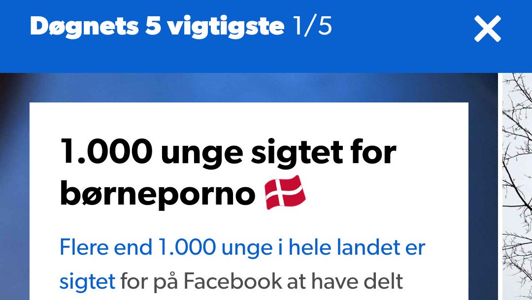 sasdupont's tweet image. 1000 unge sigtet for børneporno - Hurra?! Er det bare mig, eller er det ikke ofte ret upassende med flag-emojiis på dr.dk&apos;s Døgnets vigtigste? #dkmedier