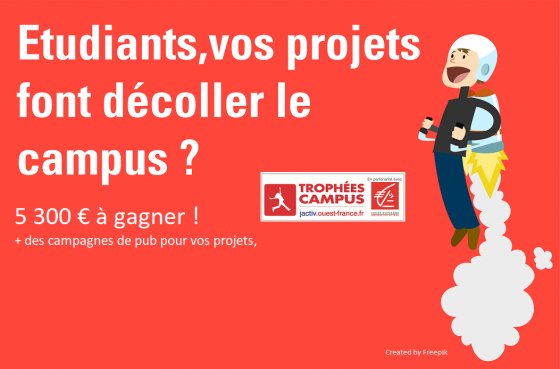 Vous organisez cette année une manifestation sportive ou culturelle, une action humanitaire ou solidaire, un événement professionnel ? Participez aux #TrophéesCampus en vous inscrivant avant le 22 janvier jactiv.ouest-france.fr/campus/zoom-su…