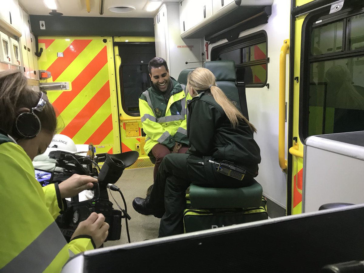 We have <a href="/DrRanj/">Ranj Singh</a> out with us today on an ambulance shift in Preston checking out what we get up to! #Team999