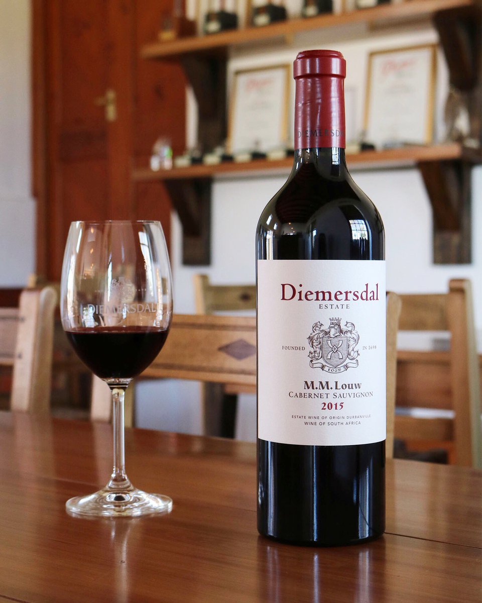 diemersdalwines's tweet photo. The Diemersdal M.M. Louw reflects the best from our estate. The Cabernet Sauvignon 2015 spent 22 months in first and second fill French oak barrels, and delivers hints of blackberries, cedar and cigar box flavours. Have you tasted it? https://t.co/UfWFskUvmv