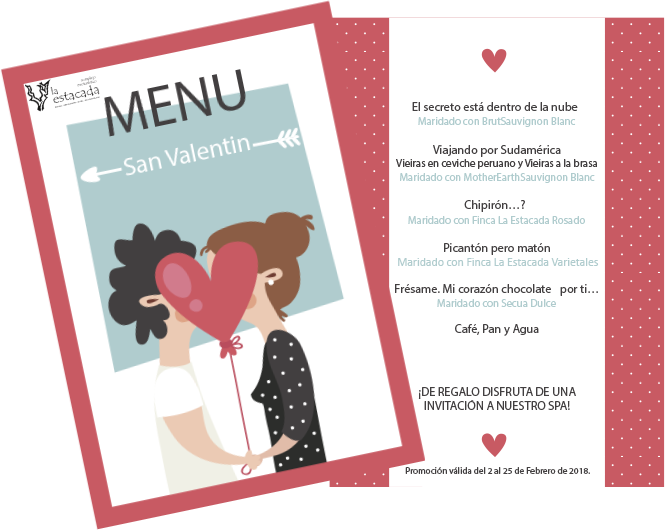 ¿Quieres ganar un Menú San de Valentín para dos personas? 

Para participar sólo tienes que...

1. Seguir <a href="/La_Estacada/">Finca La Estacada</a> 

2. RT

3. Menciona a esa persona con la que te gustaría disfrutar de nuestro #MenudeSanValentín

El ganador se anunciará el 31 de Enero

#Sorteo #Concurso