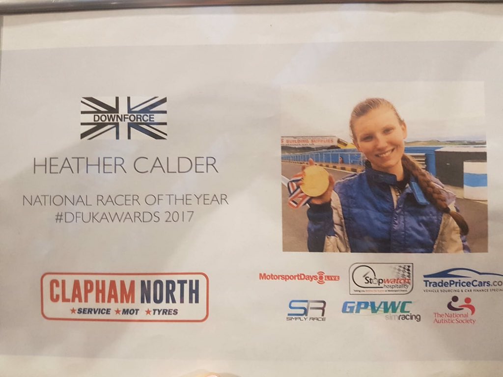 HeatherCalder23's tweet photo. Absolutely delighted to win @DownforceUK NATIONAL RACER OF THE YEAR!! 🏆🏁 huge thanks to everyone who voted to make this happen!!! #downforceuk #D2BD #teamcalder #britishsprintchampionship # https://t.co/XDQvcSnnzM