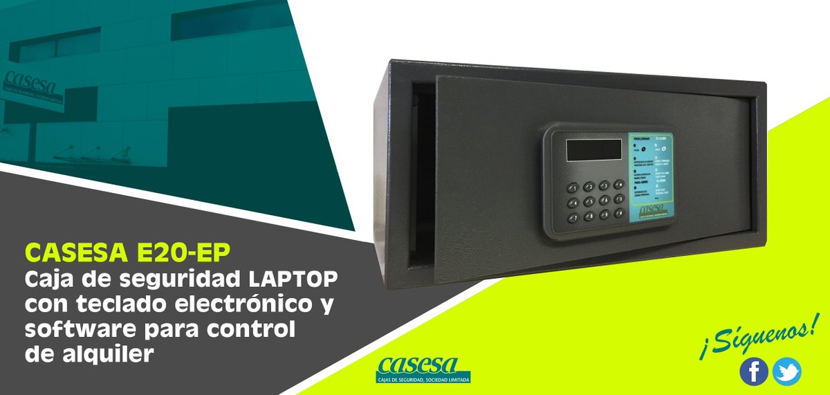 CasesaMalgrat's tweet photo. #Cajadeseguridad laptop #CASESA e20ep. Más en https://t.co/nVVn5qWnYJ
#cajasfuertes #seguridad #hotel #hoteles #turismo #equipamientoparahotel #temporadaverano2018 #FelizMartes https://t.co/6V9WjE2ysz