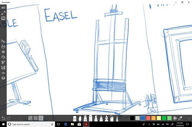 drawdaily2017's tweet photo. “Easel” 363/365 #DrawDaily2017Challenge w @SketchableApp @Microsoft @Surface Pro 4 
Complete Digital Drawing series at @DrawDaily2017 by @DeltaTangoMike 
#GetYourWeightUp #ExerciseYourPassion 
#iLikeToDraw #ArtLifeAllDay #artrepreneur #artlifemeetsartbiz… https://t.co/Bvne3Zh8Sl https://t.co/kBhKxBqX0W
