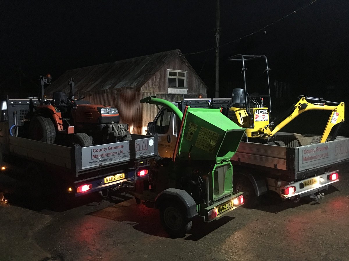 CountyGrounds's tweet photo. Two of our teams loaded and ready to head out on another wet Devon Day .... https://t.co/eAuGoLgbS1