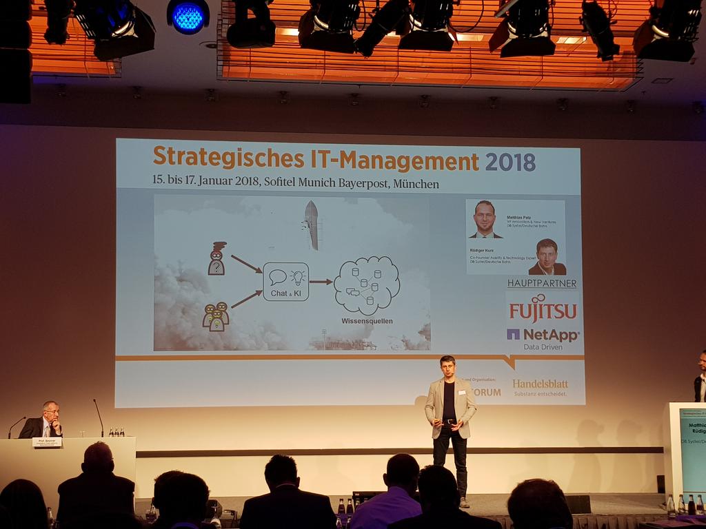 egailing's tweet photo. Rüdiger Kurz und Matthias Patz: Vom Reisebuddy zu Assistify @dbsystel #HBStrategie https://t.co/ZS0oJfVJxa