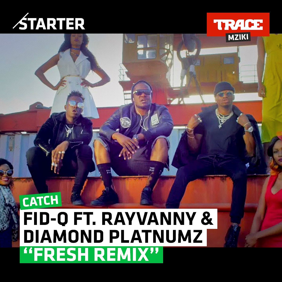 TraceEastAfrica's tweet photo. New week, a fresh start. Your starter this week is the #freshremix featuring #rayvanny & #diamondplatnumz ...fresh ka...? #fidq #vannyboy #chibu #starterthisweek #fresh #TraceMziki #TwapendaMzikiChemChem https://t.co/8tagwOASjg