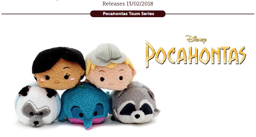 Tsum Tsum Plush News! Pocahontas set coming soon! - Tsum Tsum Central Blog shar.es/1N4qsM
