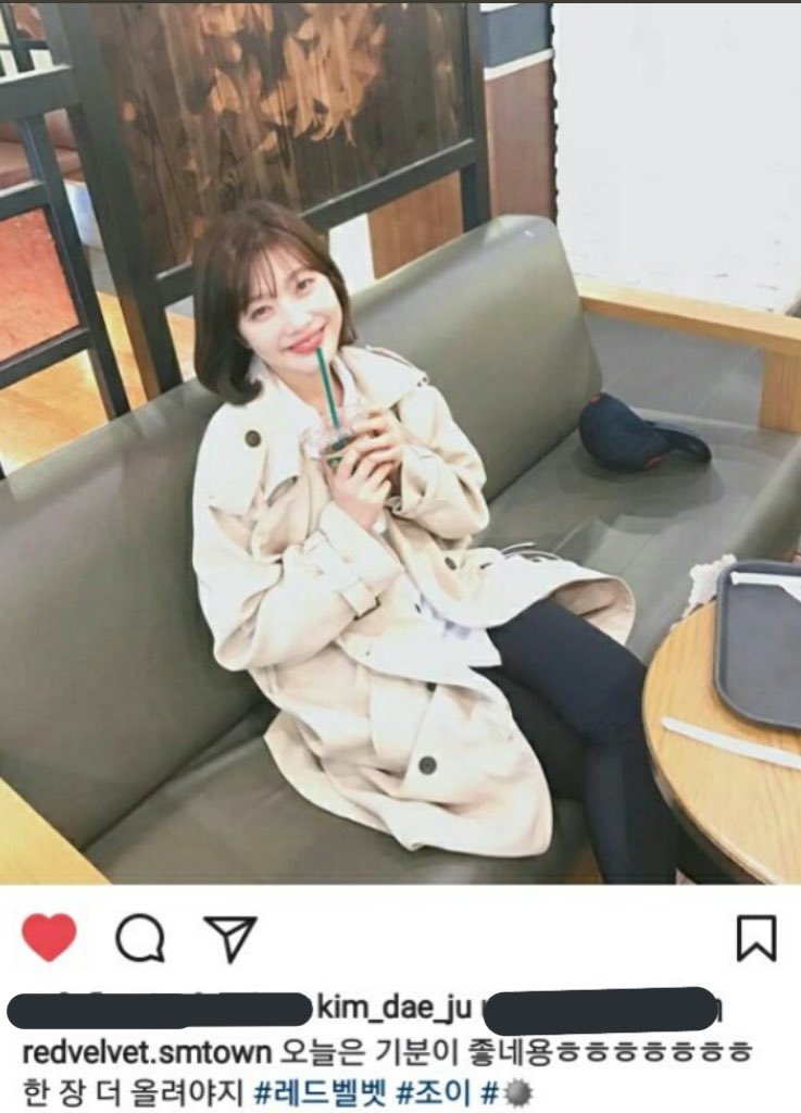 17. Scriptwriter for Yeon's Kitchen and 3 Meals A Day posted about tlahl and said that he wants to making a variety show for Joy, also he liked her photos and used her OST during his shows, even tagged her (hashtags)