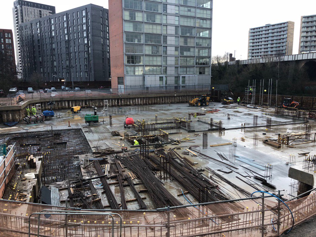Basement car park formed for phase 2 #Downtown #McGoffConstruction