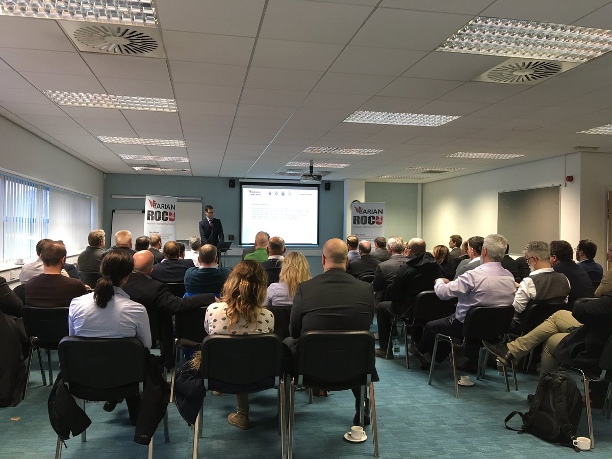 Great turnout for @tarianrocu #Bridgend for the <a href="/SouthWalesCyber/">South Wales Cyber</a> <a href="/CyberWales/">CyberWales</a> January meeting - cyber companies helping to fight cyber crime!