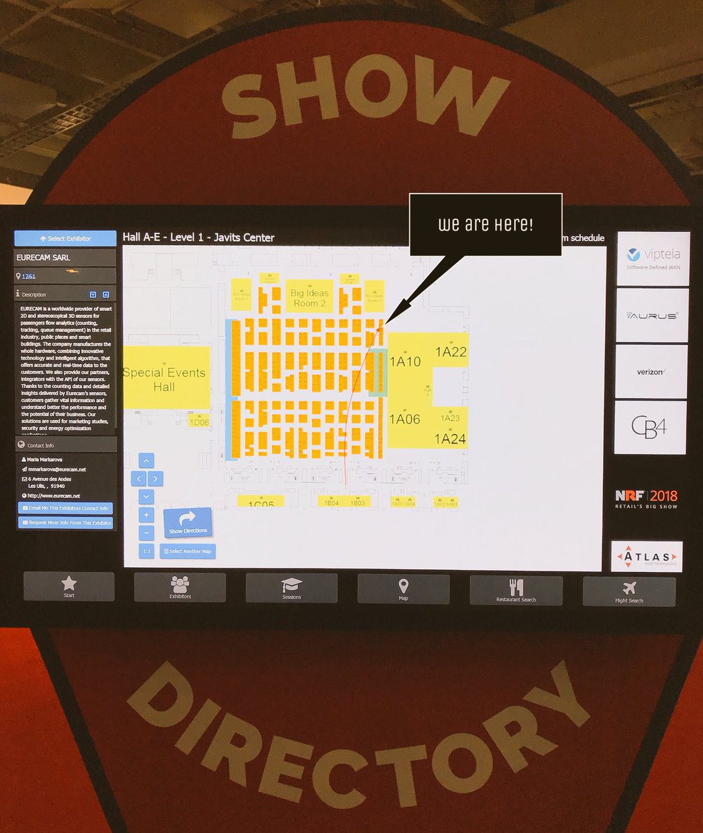 Last chance to meet us at #NRF2018 in NYC! Come on booth1261! #NRF2018 #peoplecounting #conteodepersonas #comptagedepersonnes