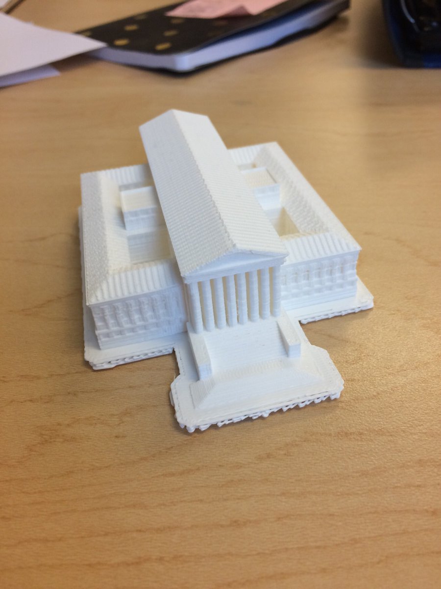 This 3D printing stuff is AWESOME! The man, the myth, the legend @rajicgupta gave me this beaut! Maybe I can collect em’ all! #WashingtonDC #scotus #constitutionvillage 🇺🇸🏛